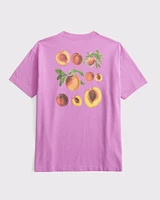 Oversized Peaches Graphic Tee