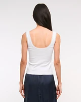 Locket Graphic Scoopneck Tank