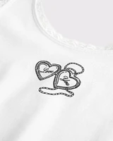Locket Graphic Scoopneck Tank