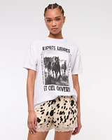 Oversized Western Graphic Tee