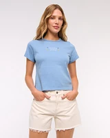 Short-Sleeve Espresso Martini Graphic Skimming Tee