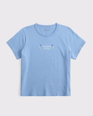 Short-Sleeve Espresso Martini Graphic Skimming Tee
