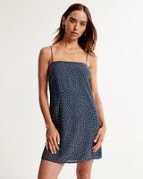 Crinkle Textured Mini Dress