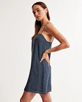 Crinkle Textured Mini Dress