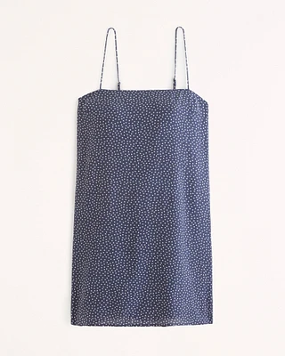 Crinkle Textured Mini Dress
