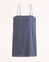 Crinkle Textured Mini Dress