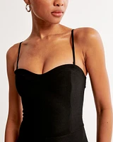Strapless Crepe Sweetheart Jumpsuit