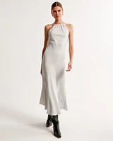 High-Neck Maxi Dress