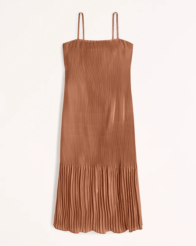 knee length dresses for ladies Ascella Sweetheart Pleated Midi Dress