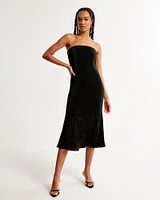 The A&F Giselle Pleat Release Midi Dress