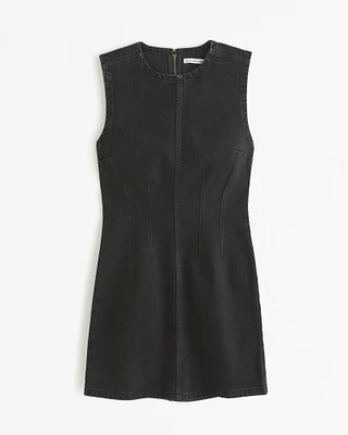 Shell Denim Mini Dress