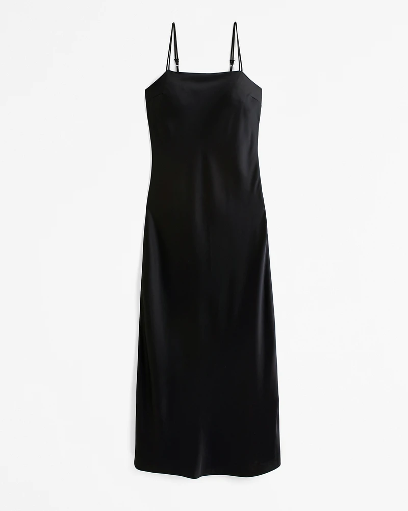 Satin Slip Midi Dress