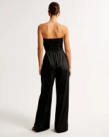 The A&F Emerson Ruched Strapless Jumpsuit