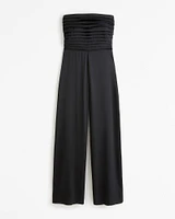 The A&F Emerson Ruched Strapless Jumpsuit