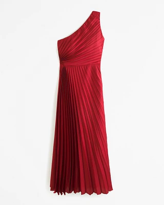 The A&F Giselle Pleated One-Shoulder Maxi Dress