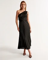 The A&F Giselle Pleated One-Shoulder Maxi Dress