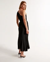 The A&F Giselle Pleated One-Shoulder Maxi Dress