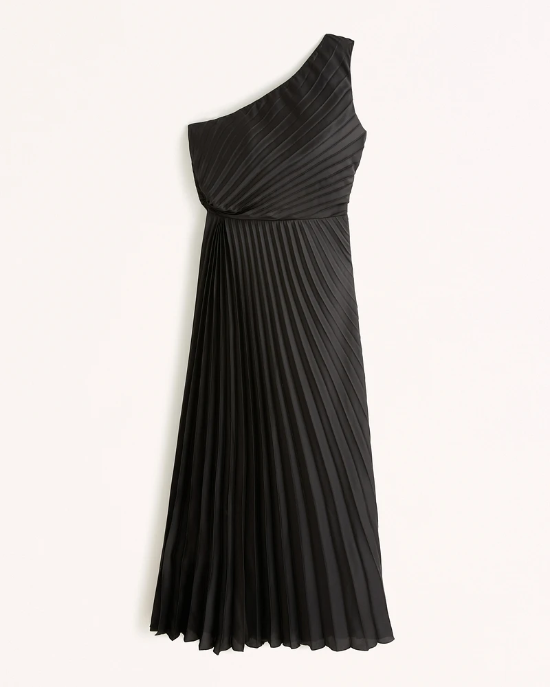 The A&F Giselle Pleated One-Shoulder Maxi Dress