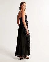 Cascading Ruffle Maxi Dress