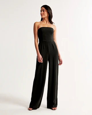 Strapless Premium Crepe Jumpsuit