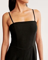 Strapless Premium Crepe Jumpsuit