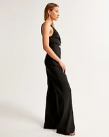 Plunge Cutout Jumpsuit