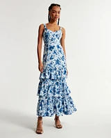 Drama Ruffle Tiered Maxi Dress