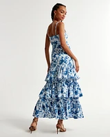 Drama Ruffle Tiered Maxi Dress