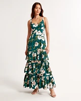 Drama Ruffle Tiered Maxi Dress