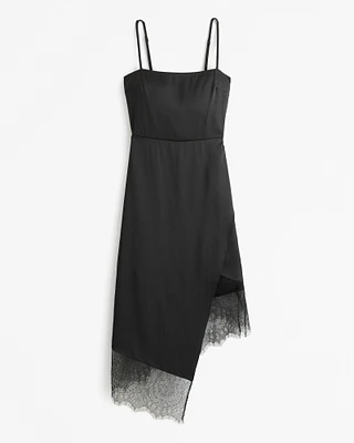 Slip Asymmetrical Midi Dress