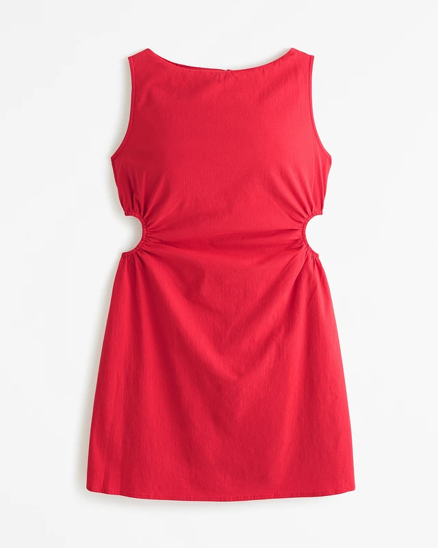 Abercrombie & Fitch Stretch Cotton Cutout Mini Dress | Arden Fair