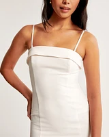 Strapless Tailored Midi Dress