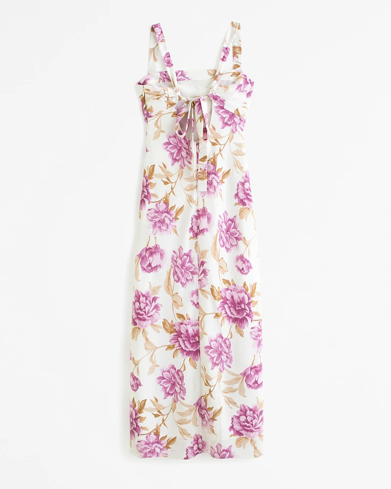 Crepe Slip Midi Dress