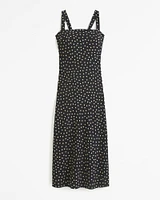 Crepe Slip Midi Dress