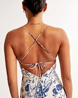 The A&F Camille Tie-Back Maxi Dress