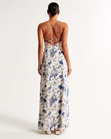 The A&F Camille Tie-Back Maxi Dress