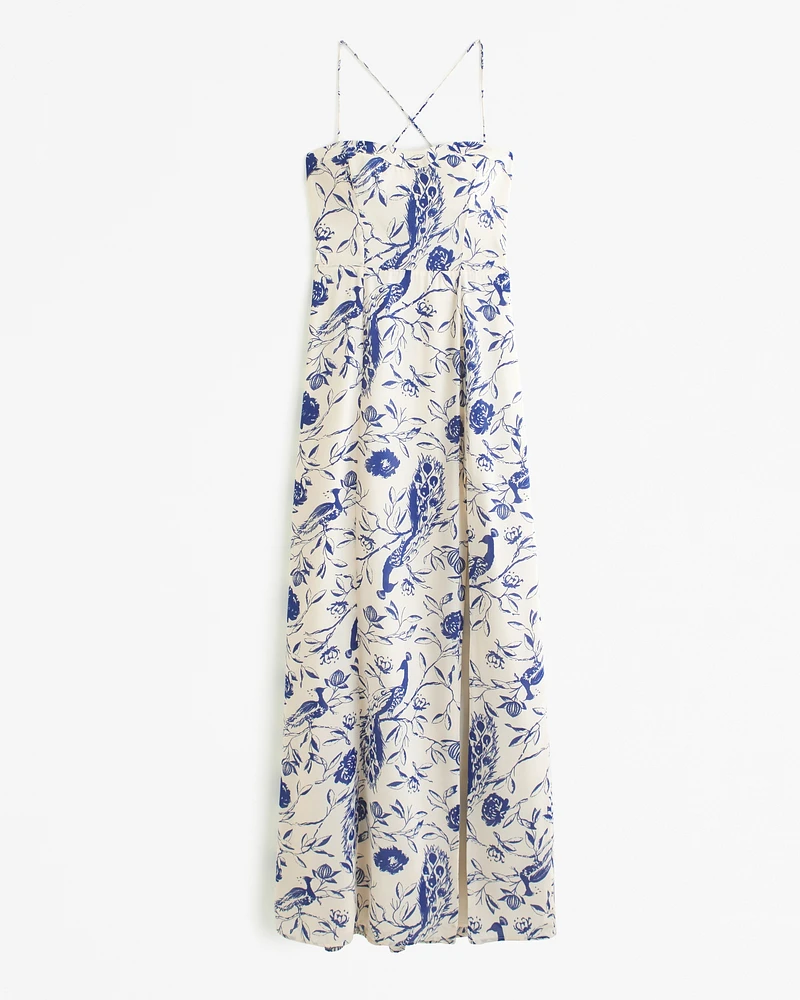 The A&F Camille Tie-Back Maxi Dress