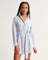 Relaxed Poplin Shirt Dress