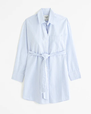 Relaxed Poplin Shirt Dress