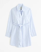 Relaxed Poplin Shirt Dress