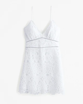 Lace Slim Mini Dress