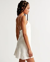 Embellished Slip Mini Dress