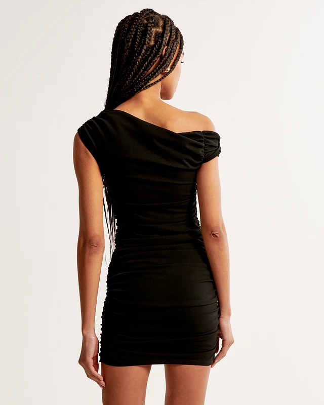 abercrombie ruched mini dress Abercrombie & Fitch + Multiway Ruched Halter Mini Dress