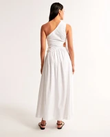 One-Shoulder Cutout Maxi Dress