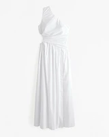 One-Shoulder Cutout Maxi Dress