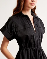 Utility Maxi Shirt Dress