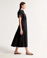 Utility Maxi Shirt Dress