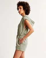 Hooded Fleece Romper