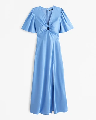 Angel Sleeve O-Ring Maxi Dress