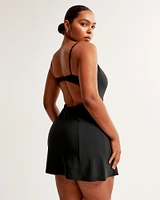 Open-Back Traveler Mini Dress